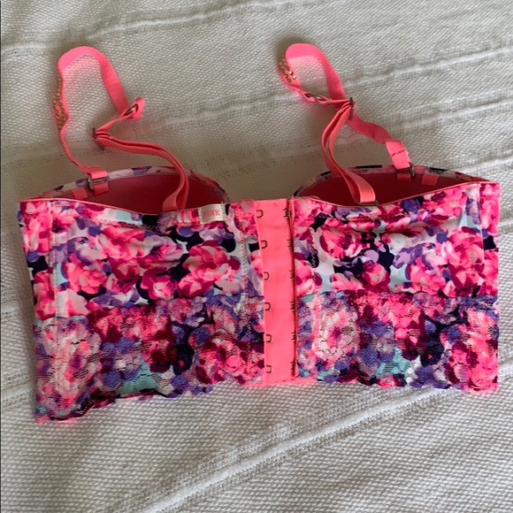 VS PINK Floral Bustier Bra - Picture 2 of 5